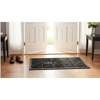 Embossed Rubber Back Door Mat - Black alternate view