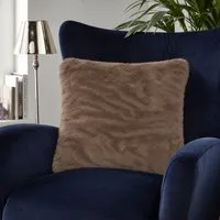 Faux Fur Cushion Cover - Mink by The Towel Shop, alternate view