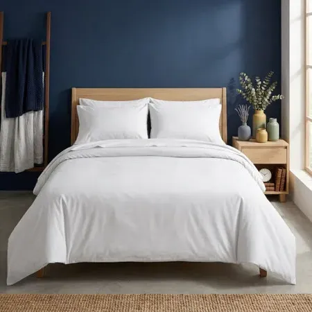 Flame Retardant Bedding - White, Polyester product