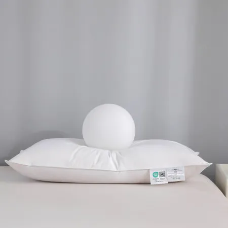 Goose Feather & Down Pillow BS5335 Approved - White, Cotton product