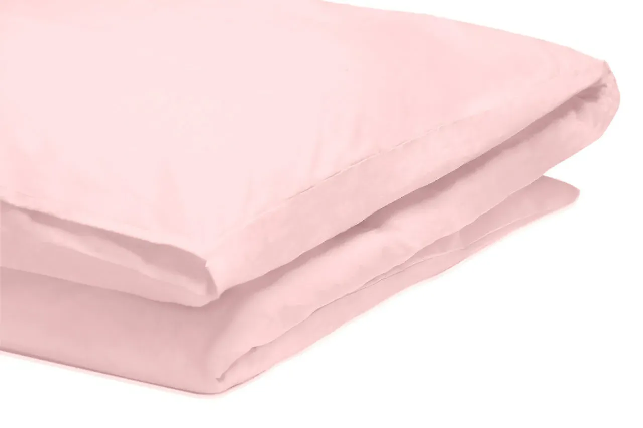 King Size Duvet Cover - Light Baby Pink, Polycotton by The Towel Shop