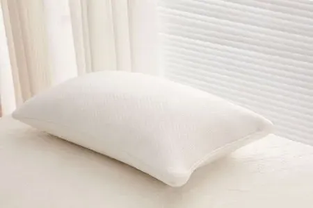 Memory Foam Pillow with Removable Cover - White product
