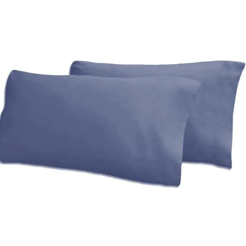 Envelope Pillowcases - Light Blue, Polycotton by The Towel Shop
