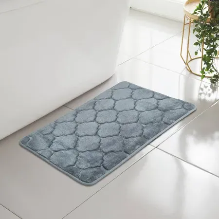 Shell Shape Memory Foam Bath Mat - Grey product
