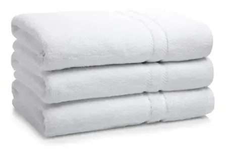 Single Bath Towel 600 GSM - White, Cotton image