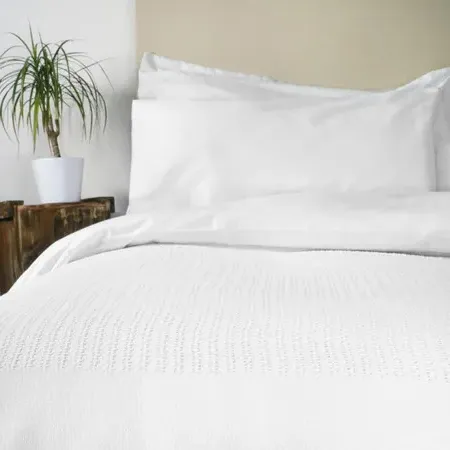 Single Thermal Blanket - White, Cotton image