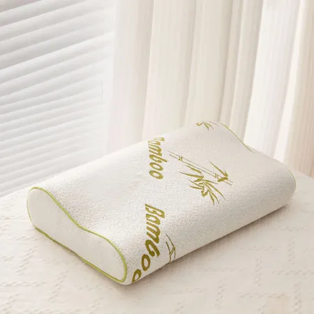 Small Memory Foam Bamboo Contour Pillow - White product