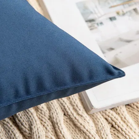 Square Cushion Cover with Zip - Royal Blue