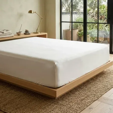 Tencel 12 Inch Deep Fitted Sheet - White product