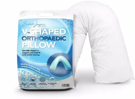 V-Shape Pillow - White, Polycotton product