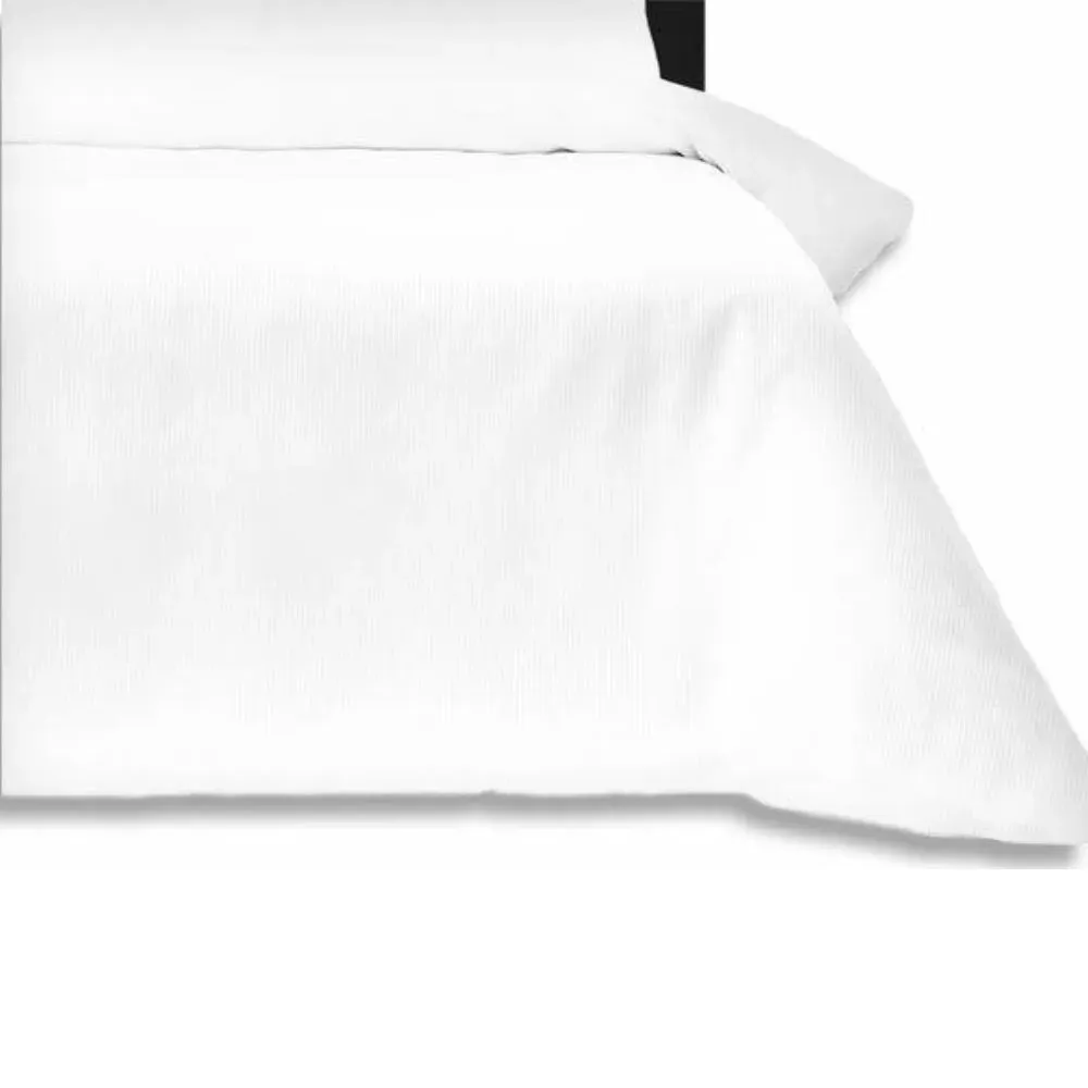 King Duvet Cover 180 Thread Count - White, Percale by The Towel Shop