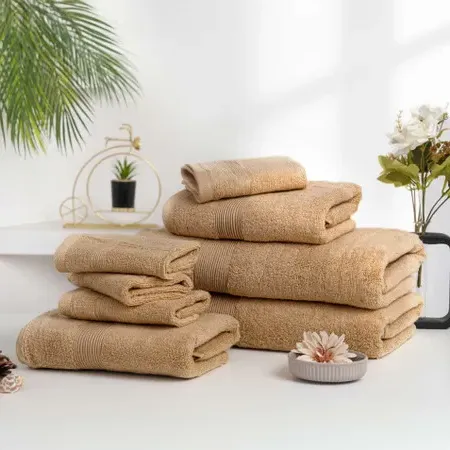 Zero Twist Towel Collection - Latte, Cotton