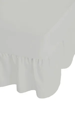 Kingfisher Polycotton Valance Sheet - White product
