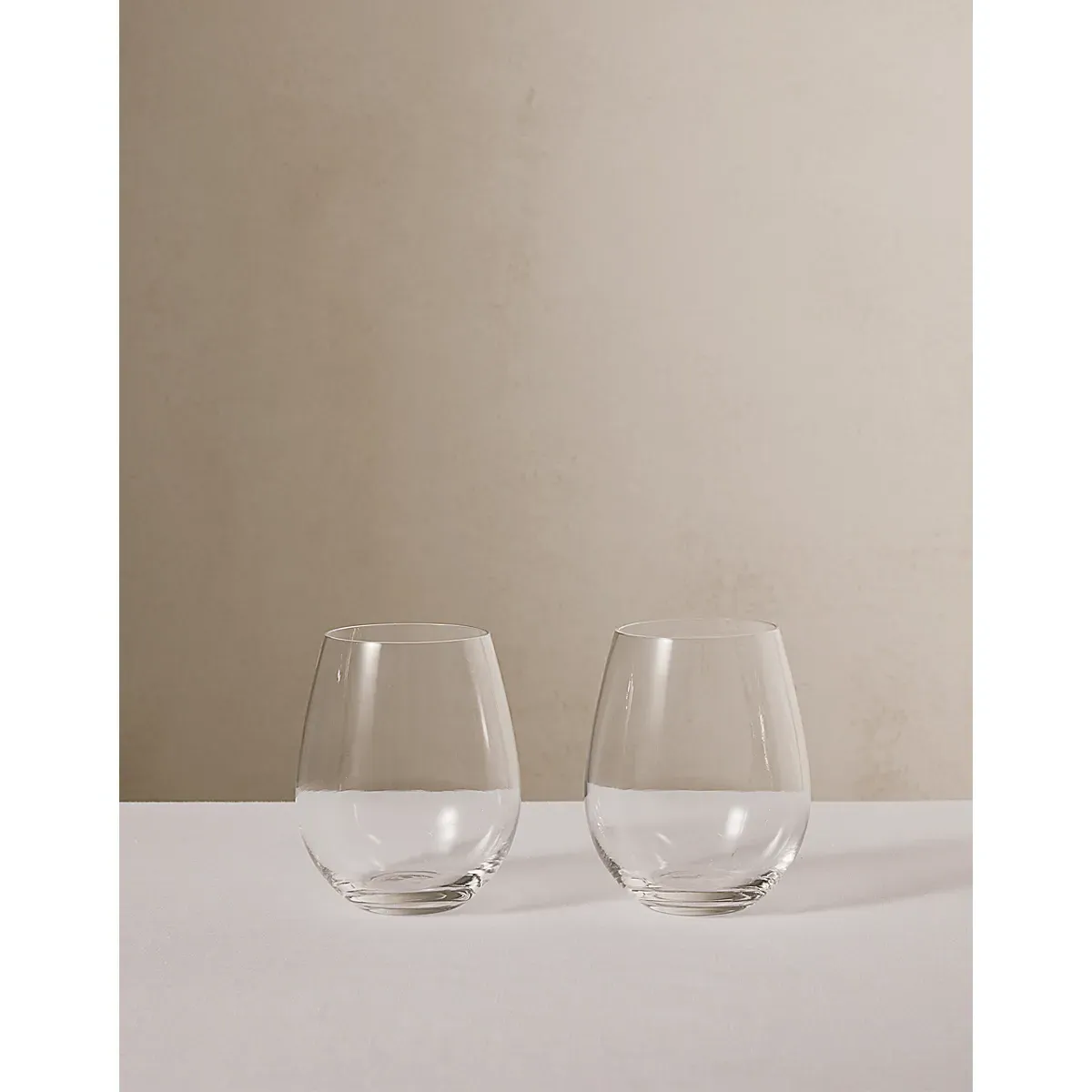 LSA International Stemless Red Wine Glasses Set of 2 - Clear, Soda-Lime Glass alternate view
