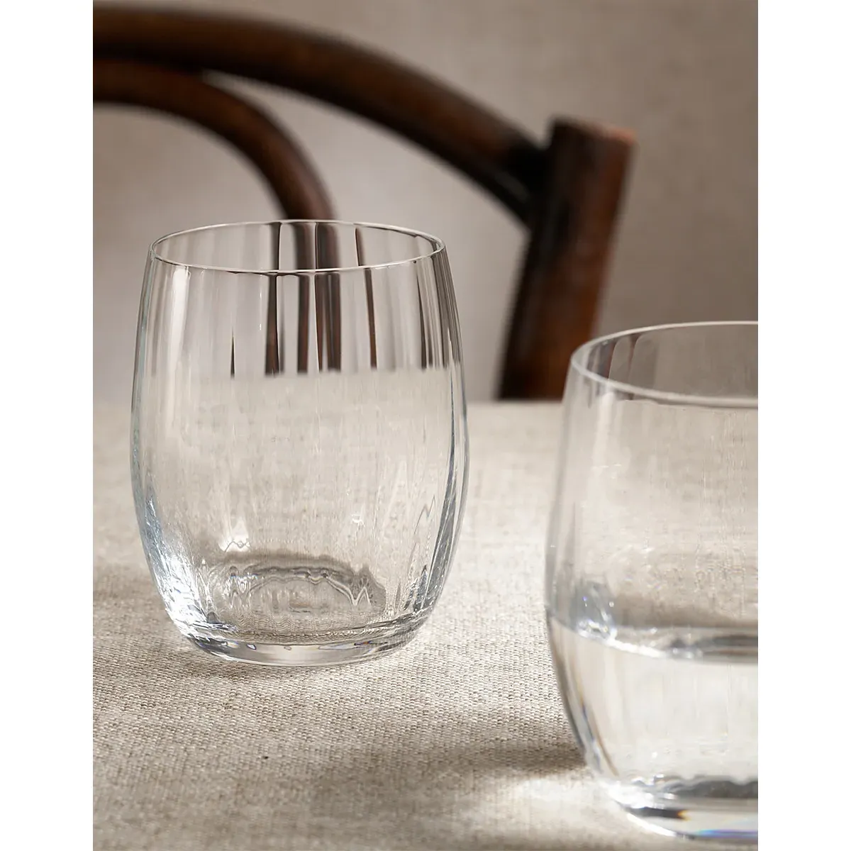 Skye Optic Tumbler Glasses Set of 4 - Clear, Crystalline Glass alternate view