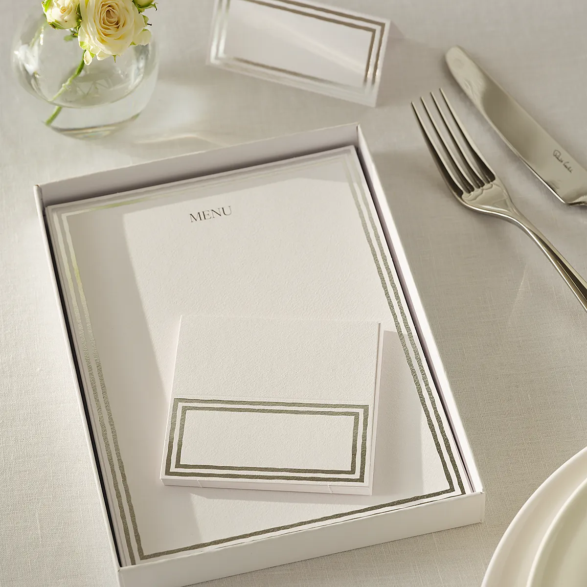 24 Piece Hosting Set - White, Silver product