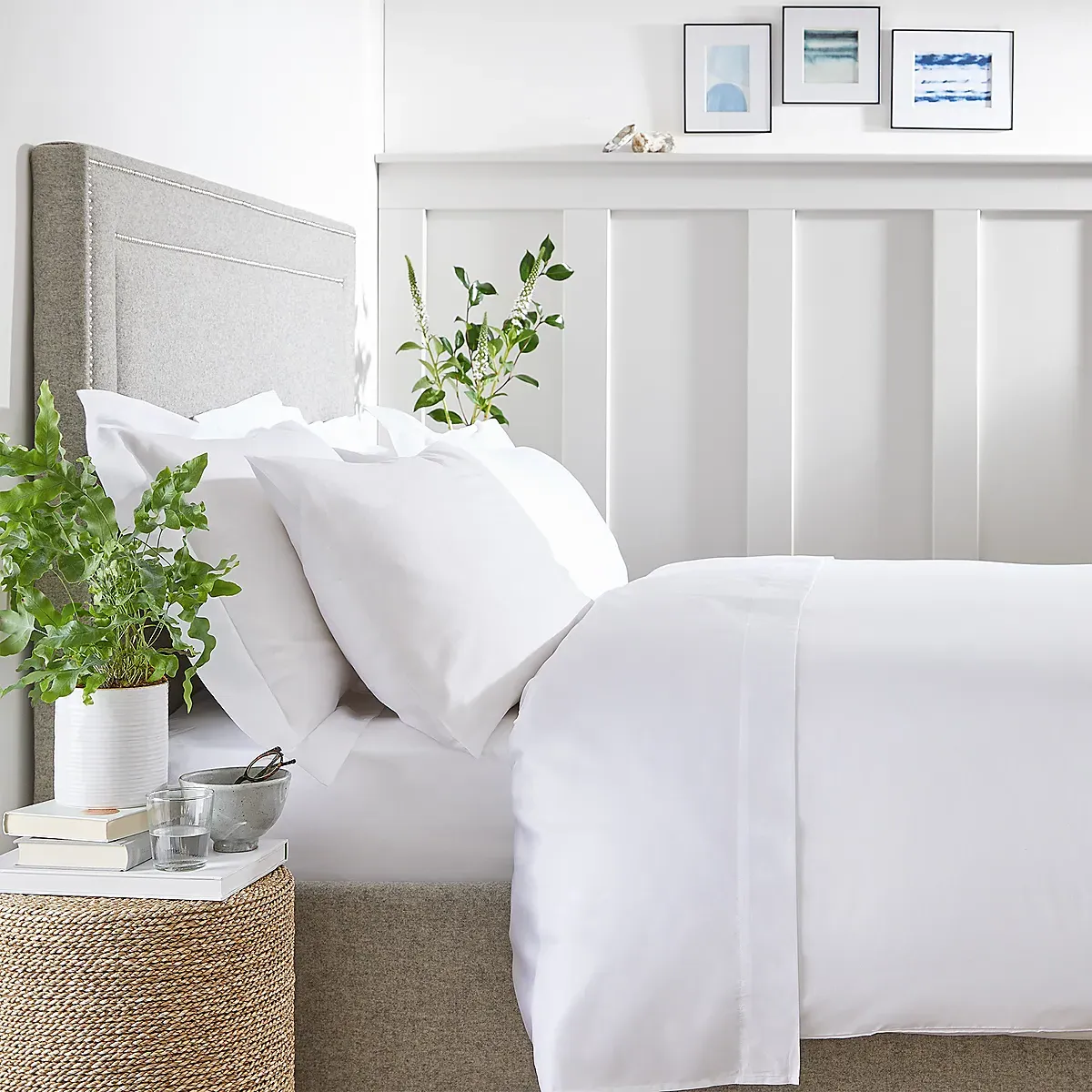 300 Thread Count Egyptian Cotton Single Duvet Cover - White product