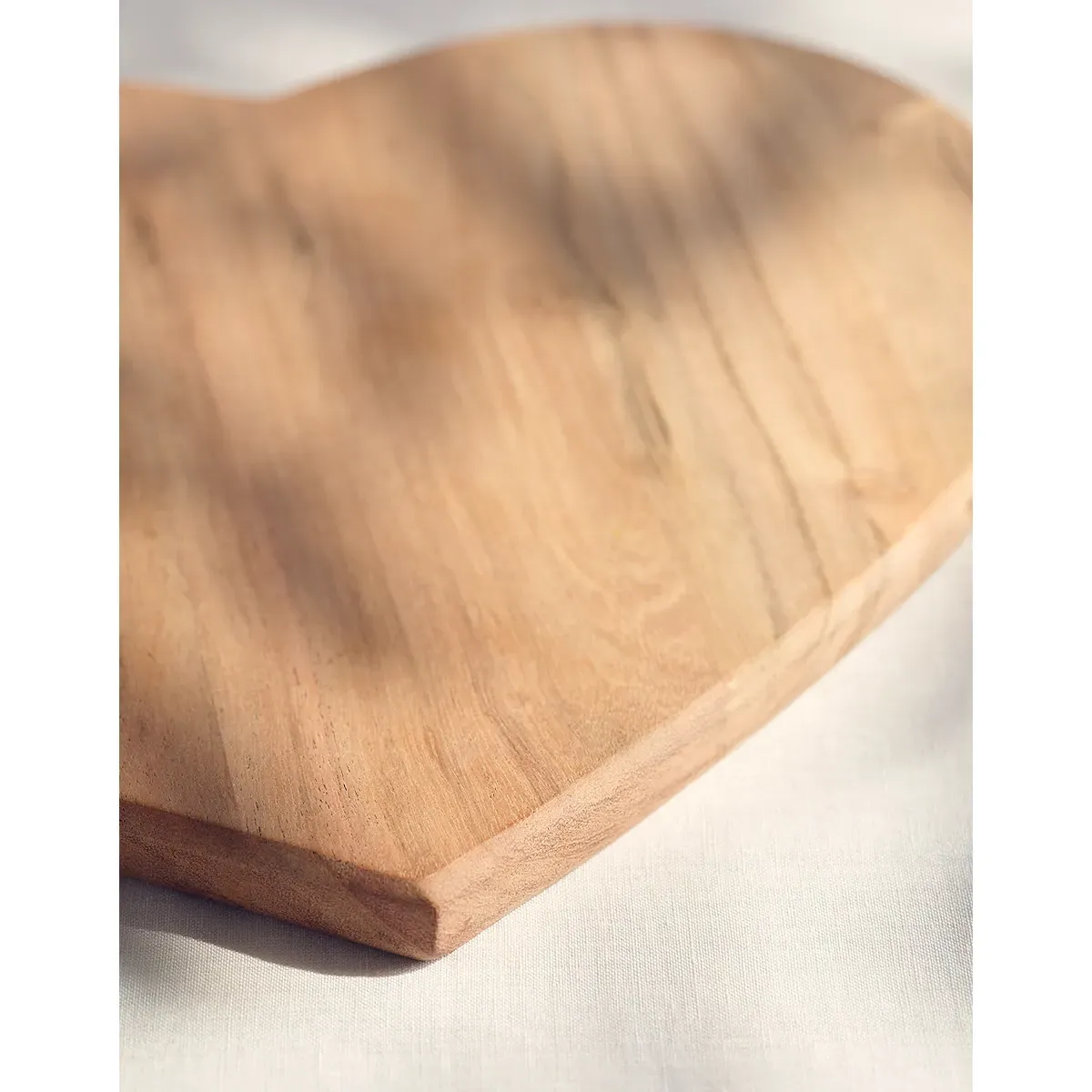 Acacia Wood Heart Serving Board - Natural alternate view