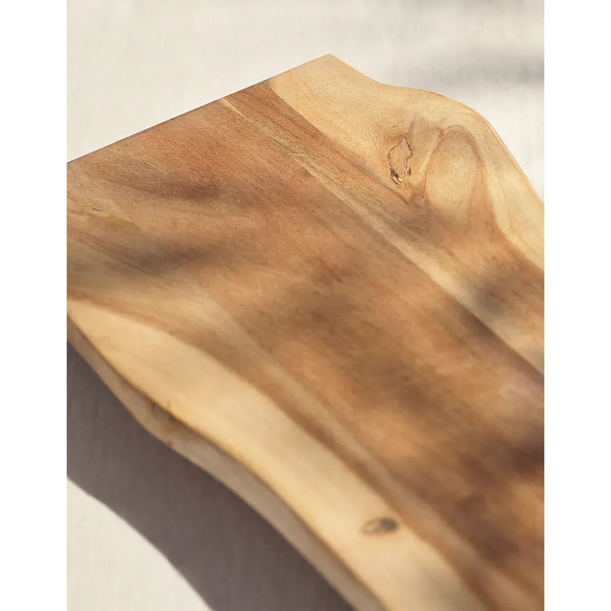 Acacia Wood Raised Platter - Natural alternate view