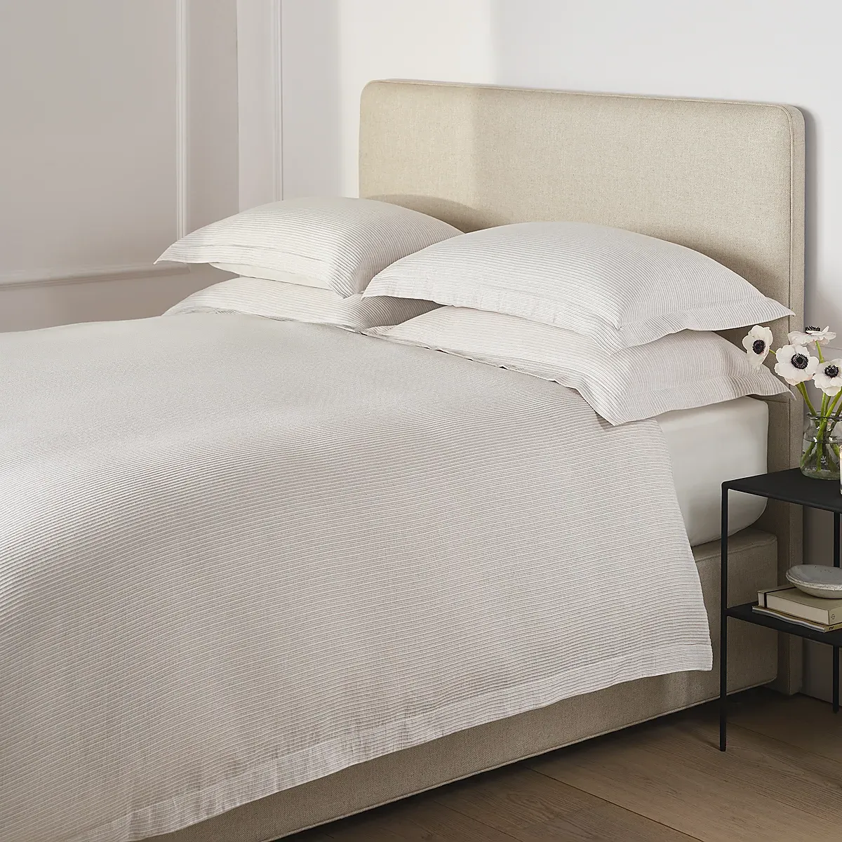 Albury Duvet Cover - White Natural, Organic Cotton product