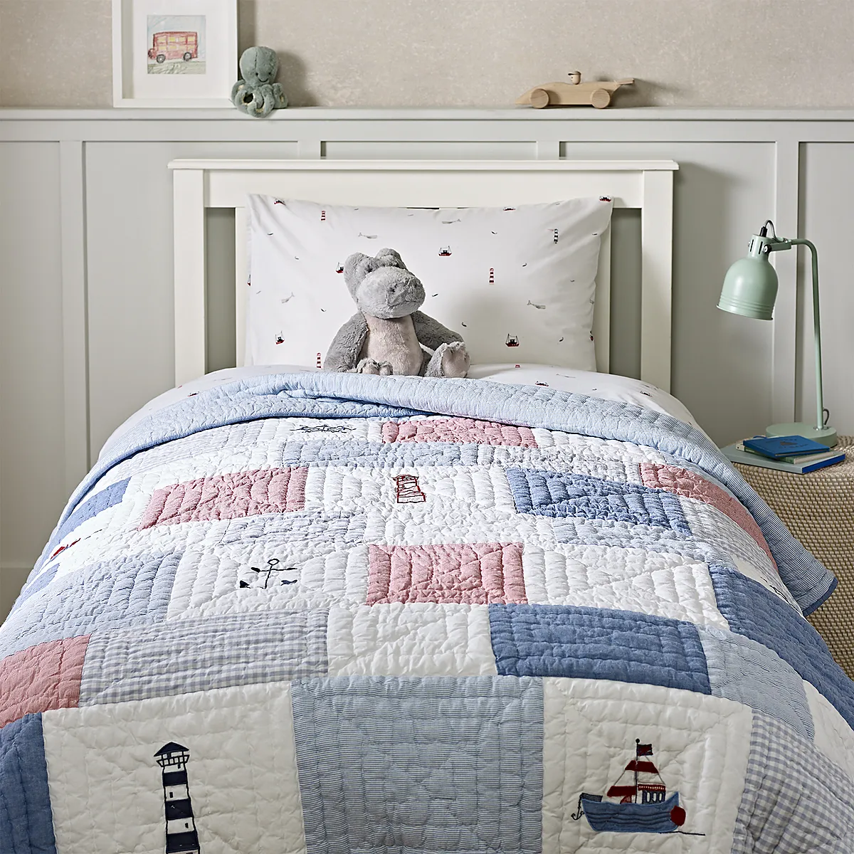 Anglesey Cot Bed Quilt - Multi, Cotton product