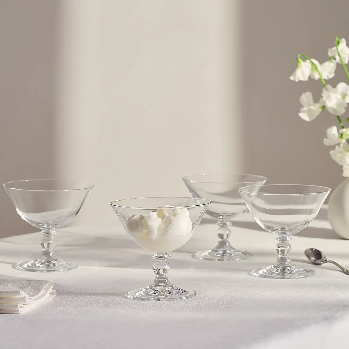 Annecy Dessert Bowls Set of 4 - Clear, Crystalline Glass product