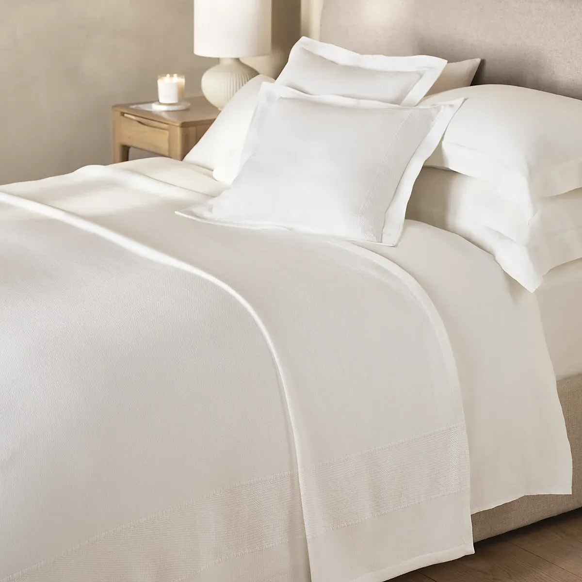 Arden Bedspread - White, Organic Cotton product