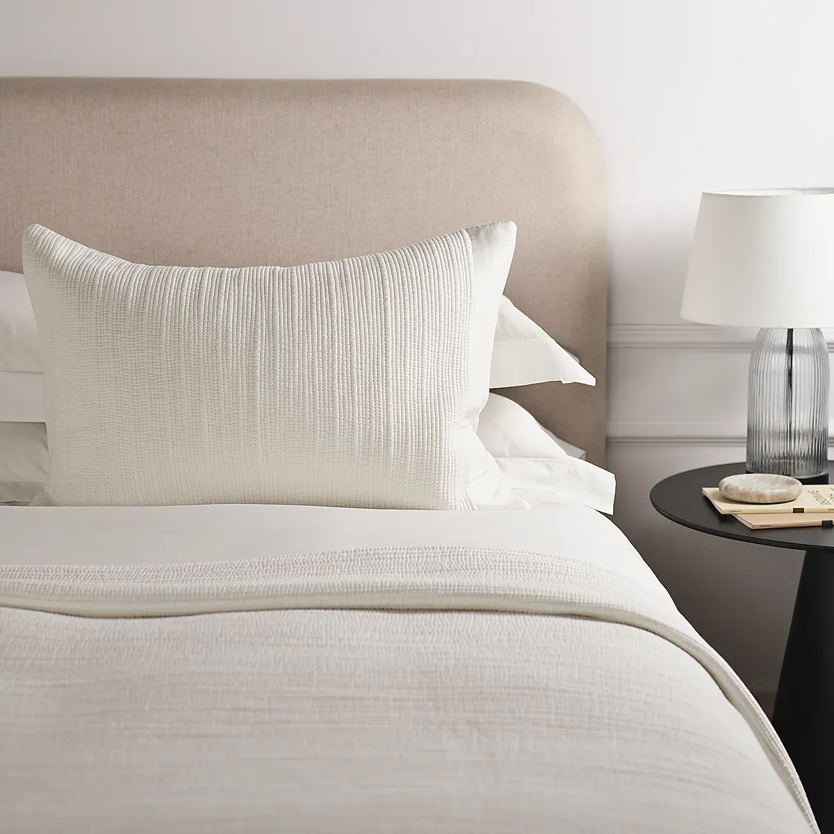 Belgravia Pillow Cover - White, Cotton product