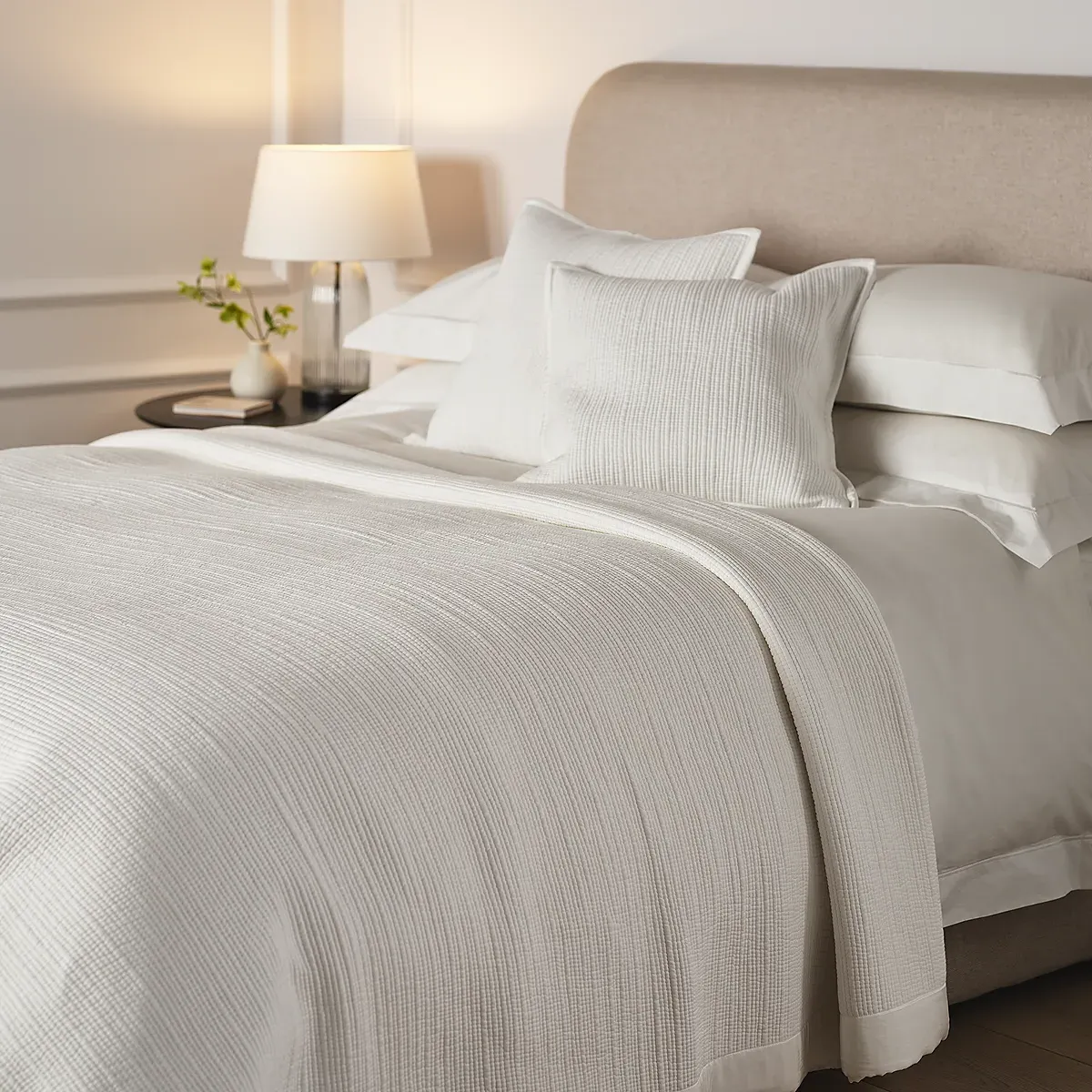 Belgravia Quilt - White, Cotton product
