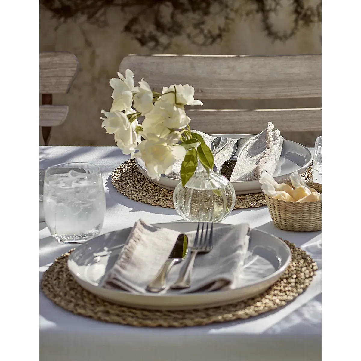 Braided Seagrass Round Placemats Set of 2 - Natural alternate view