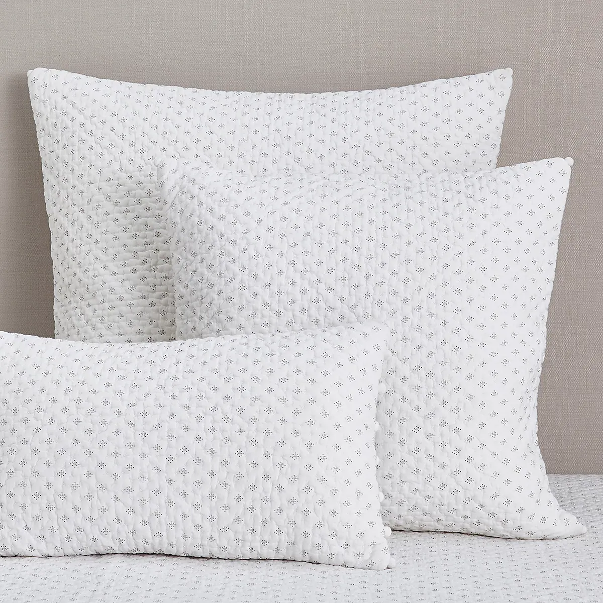 Brittany Cushion Cover with Insert - White/Grey product