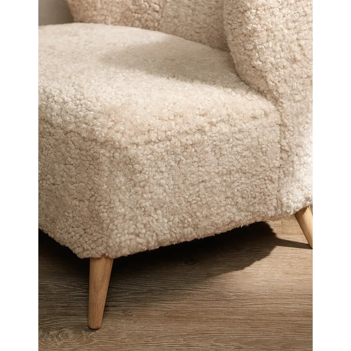 Calvert Sheepskin Chair - Pearl alternate view