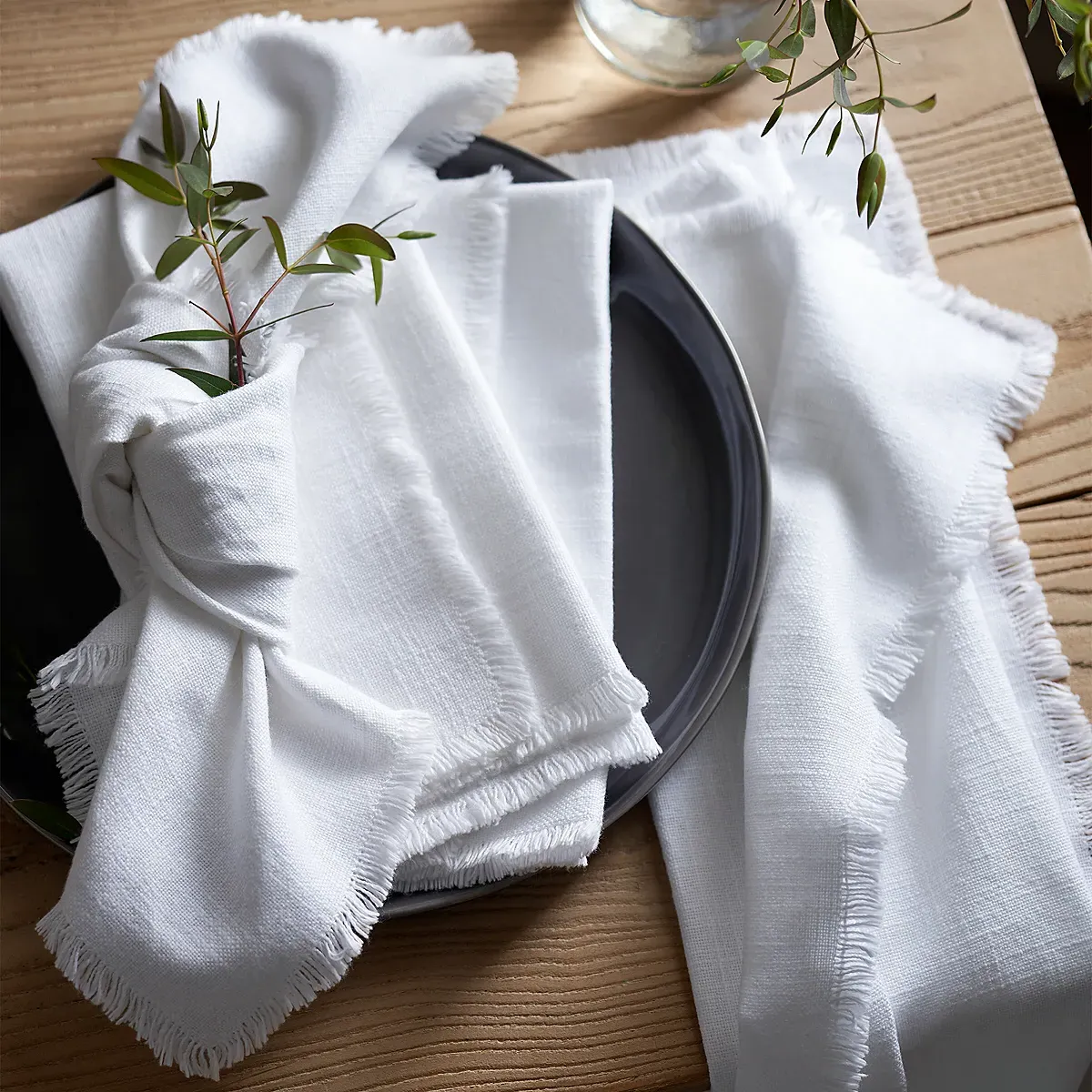 Camber Soft Wash Napkins Set of 4 - White, Cotton product