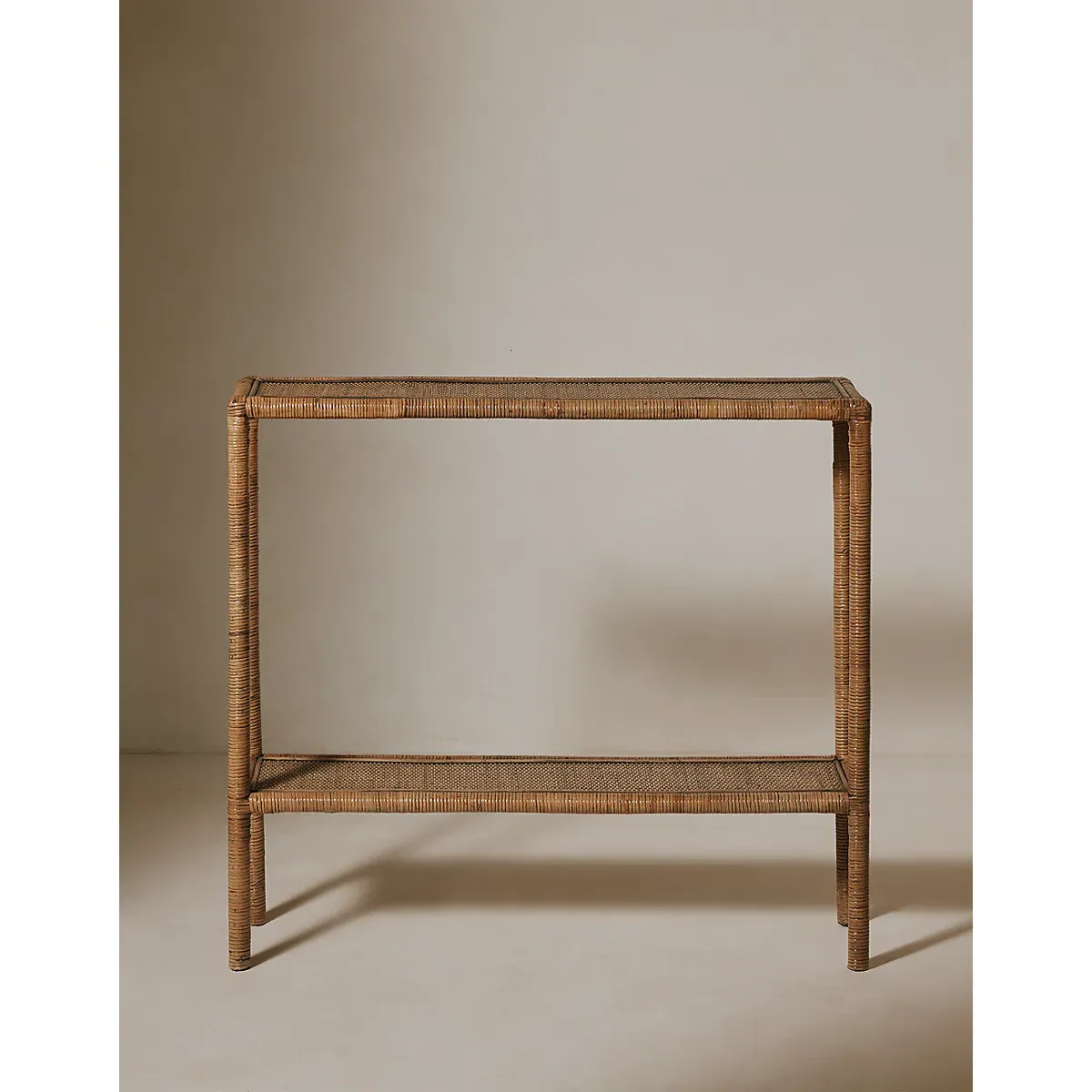 Cartmel Console Table with Shelf - Natural, Rattan alternate view