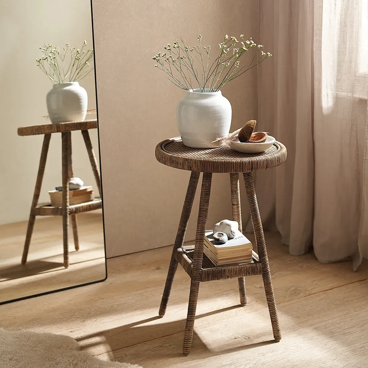 Cartmel Rattan Side Table - Natural product
