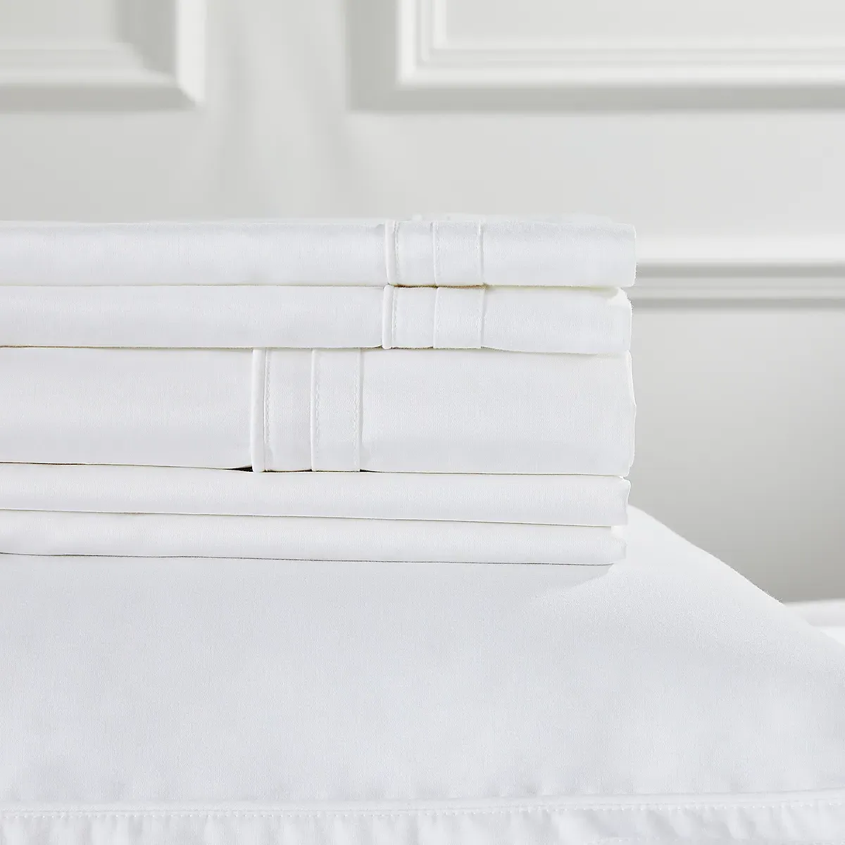 Cavendish Flat Sheet - White, Cotton Sateen product