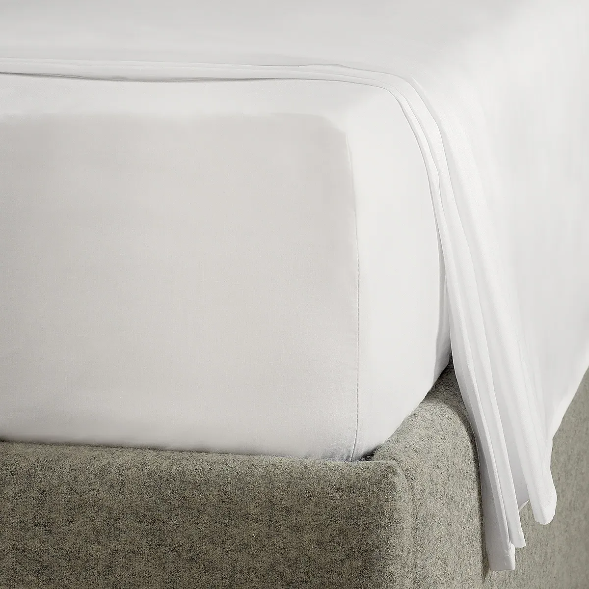 Essentials Egyptian Cotton Percale Fitted Sheet - White product