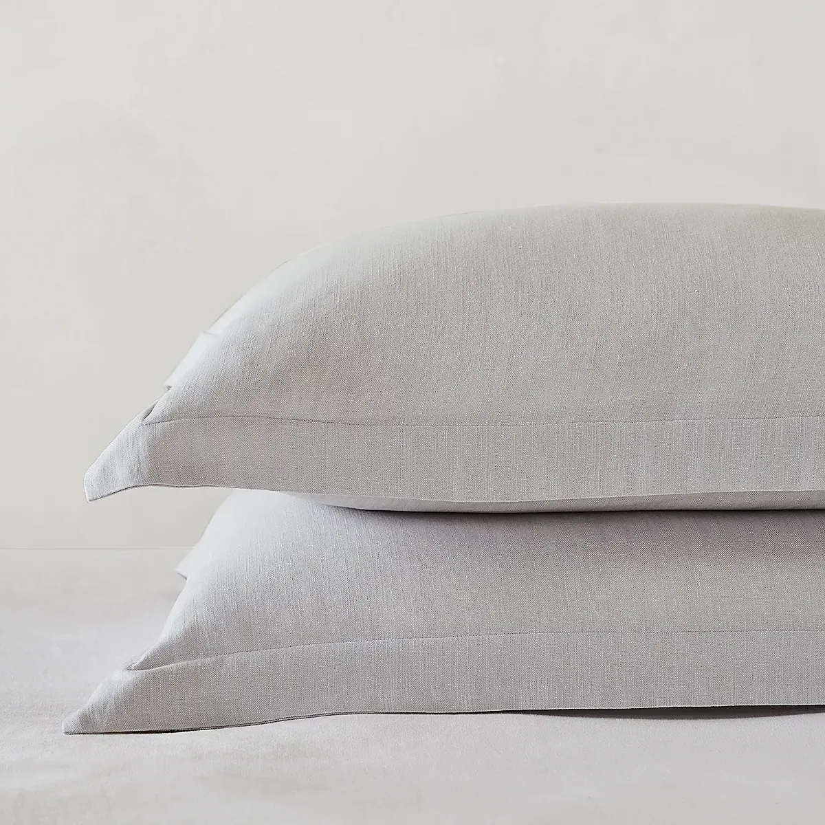 Farley Oxford Pillowcase - Soft Grey, Cotton product