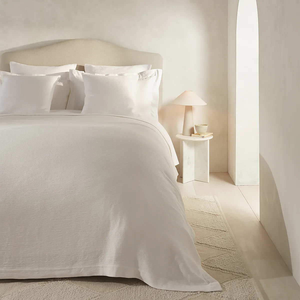 Finn Bedspread - White, Organic Cotton product