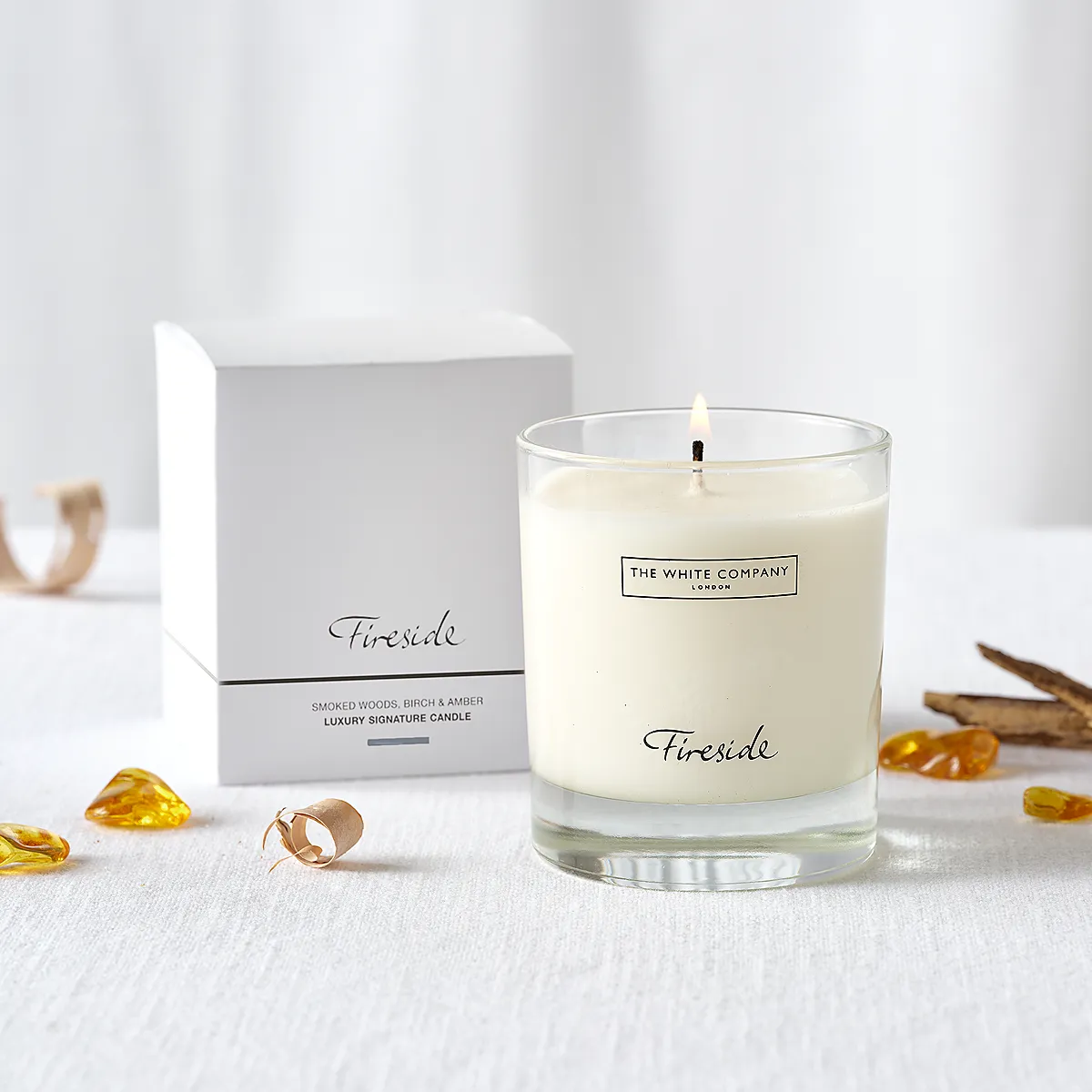 Fireside Signature Single Wick Candle - Natural Wax product