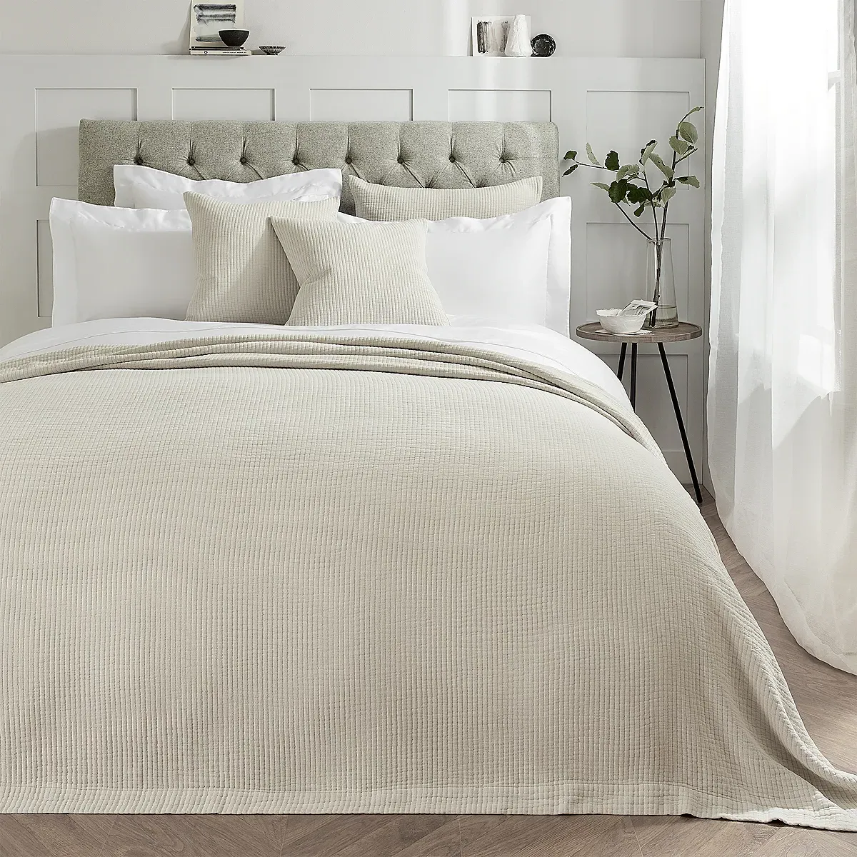 Florian Bedspread - Natural, Cotton product