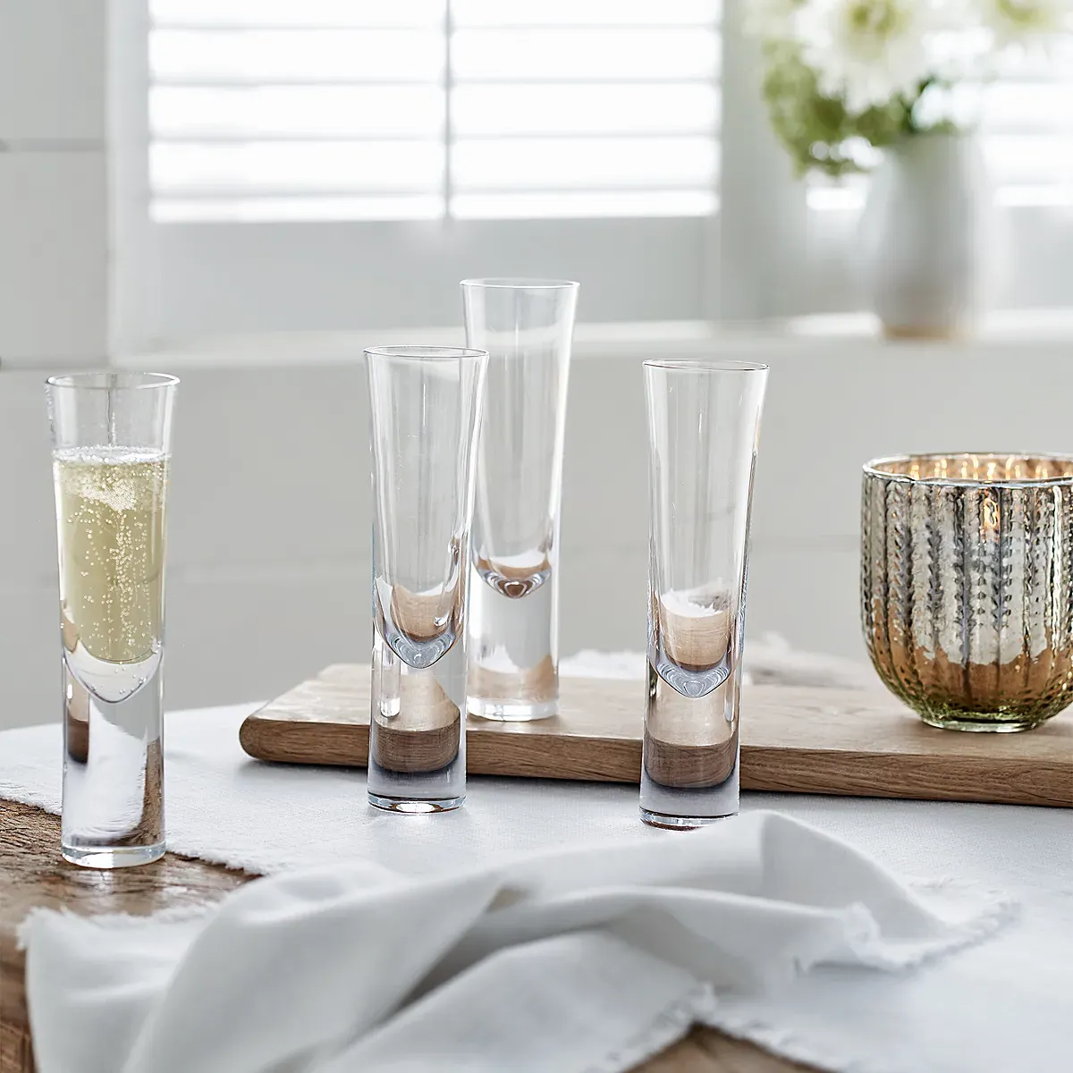 Halden Champagne Flutes Set of 4 - Clear, Crystal product