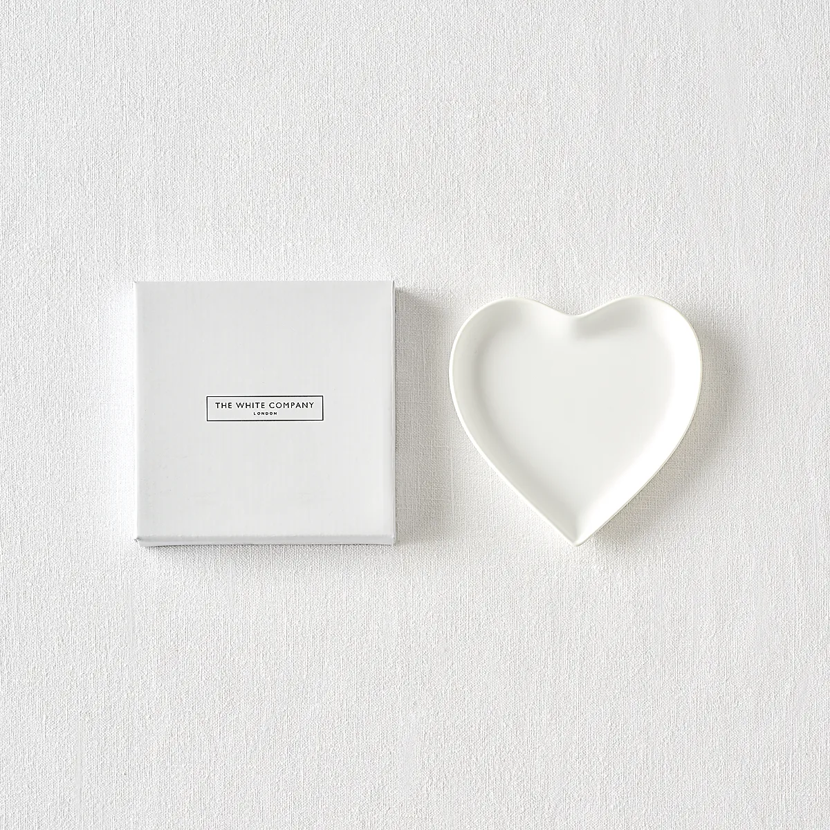 Heart Soap Plate - White, Porcelain product