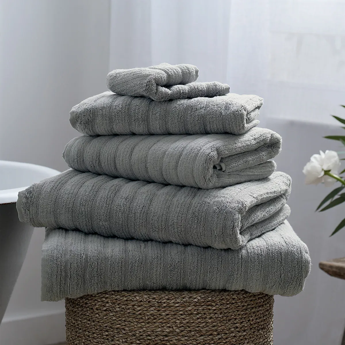 Hydrocotton Face Cloth - Soft Grey product
