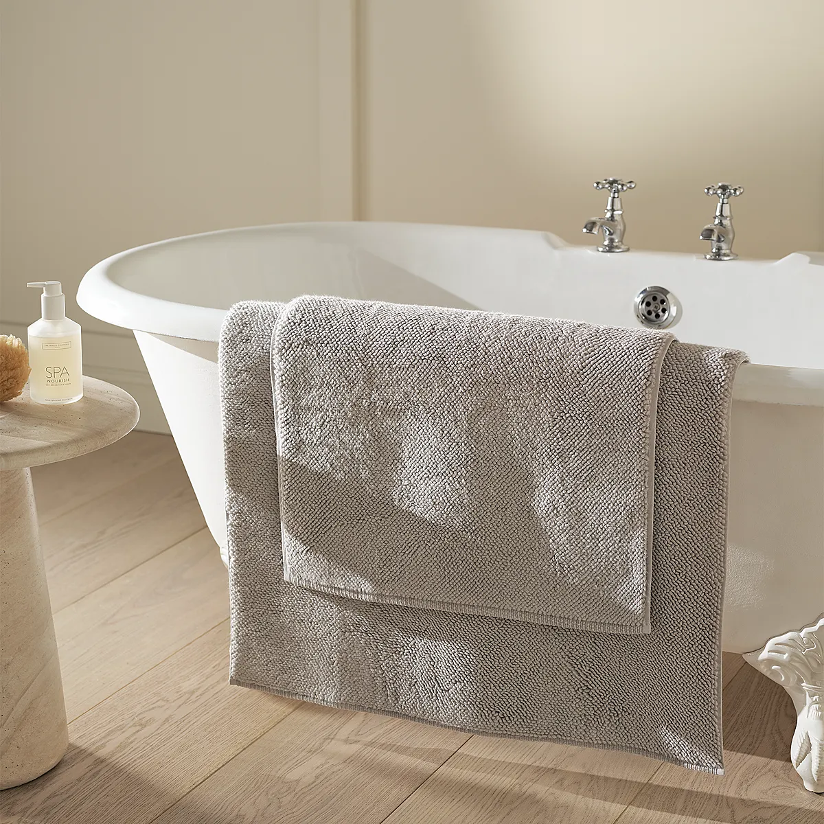 Ile de Ré Bath Mat - Silver Grey, Hydrocotton product