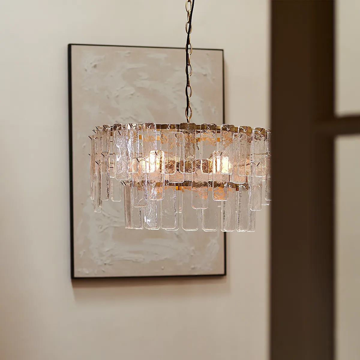 Kensington Chandelier - Brass, Glass product
