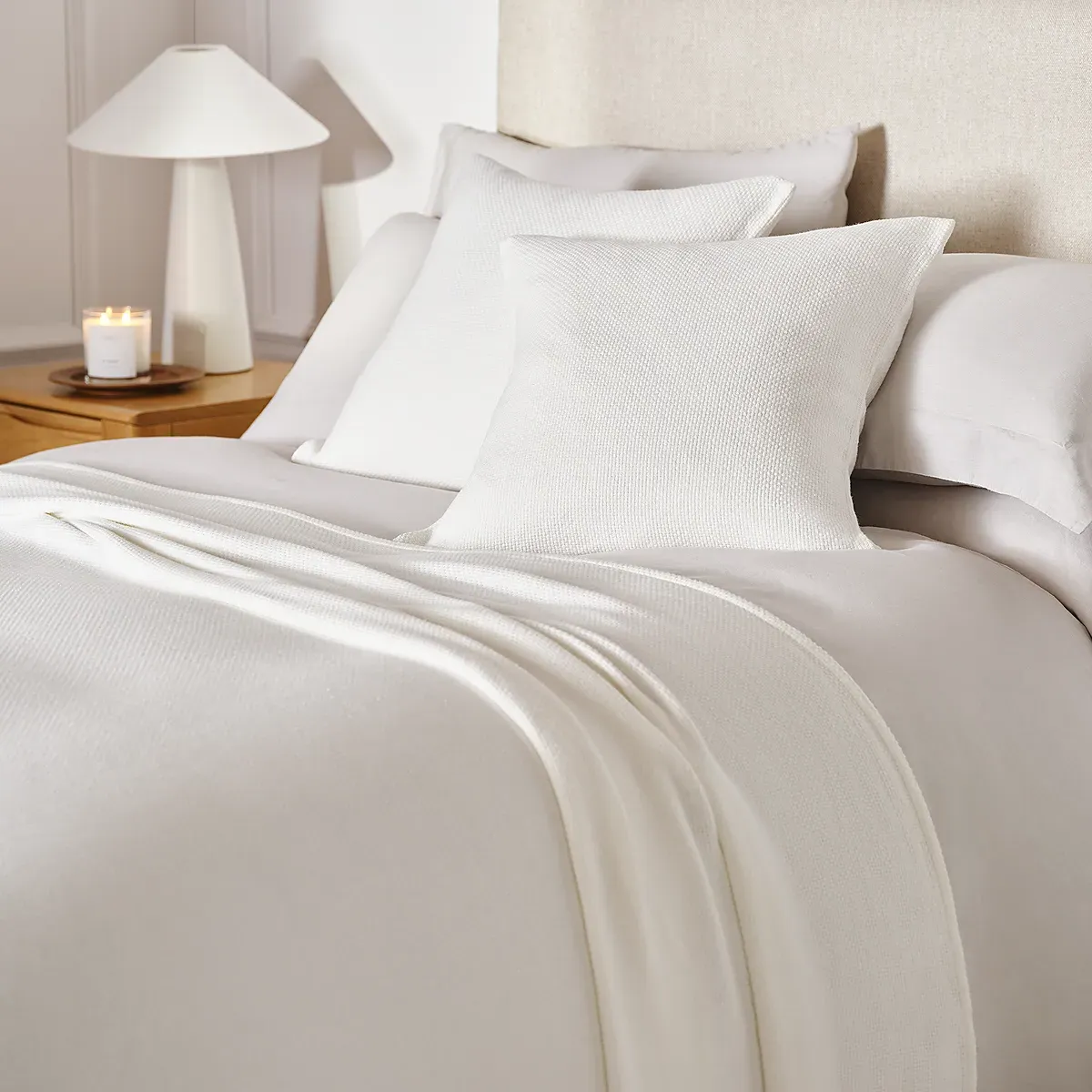 Kenton Bedspread - White, Cotton product