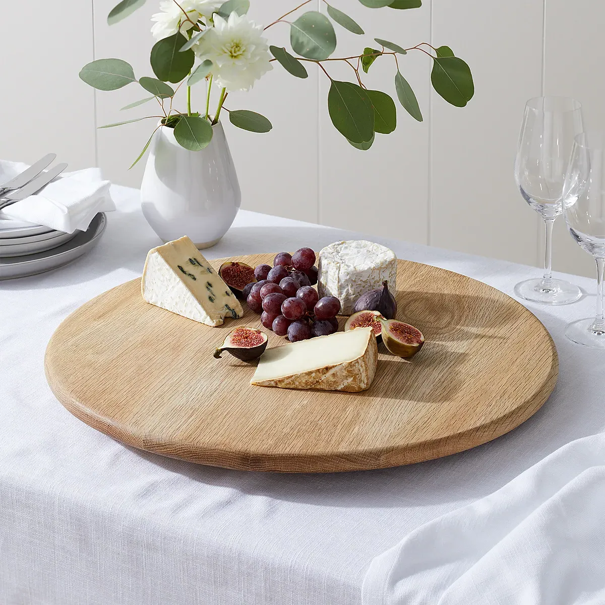 Lazy Susan Rotating Board - Natural, Oak product