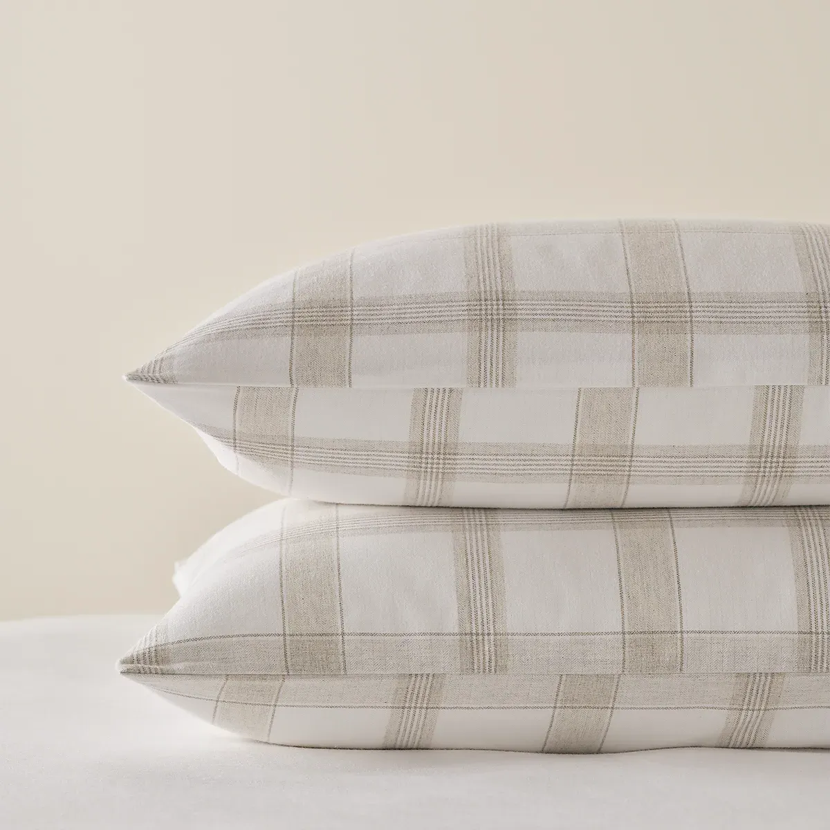 Lewes Check Classic Pillowcase - Natural Marl, Cotton product