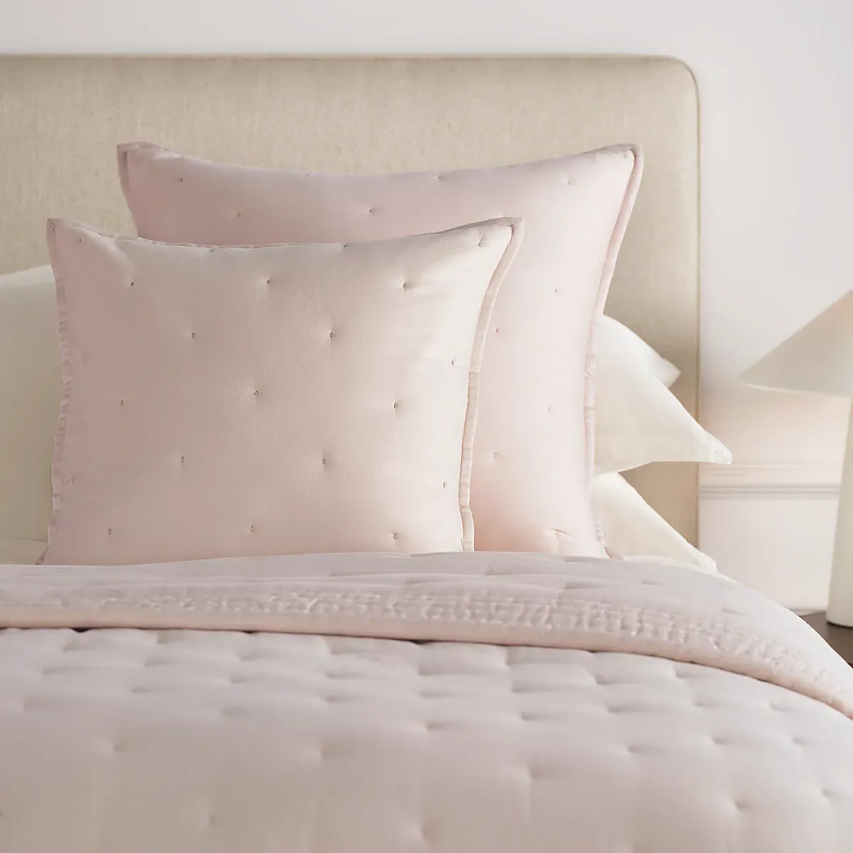 Lois Cushion - Blush Pink, Cotton Sateen product